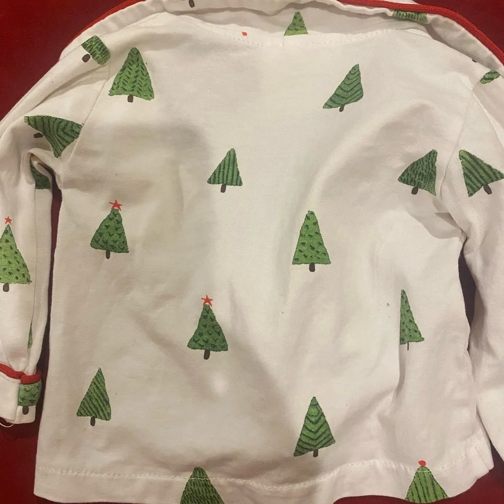 🎄😴Sugar Bee Blanks- Christmas Tree Pajamas-Size 3M